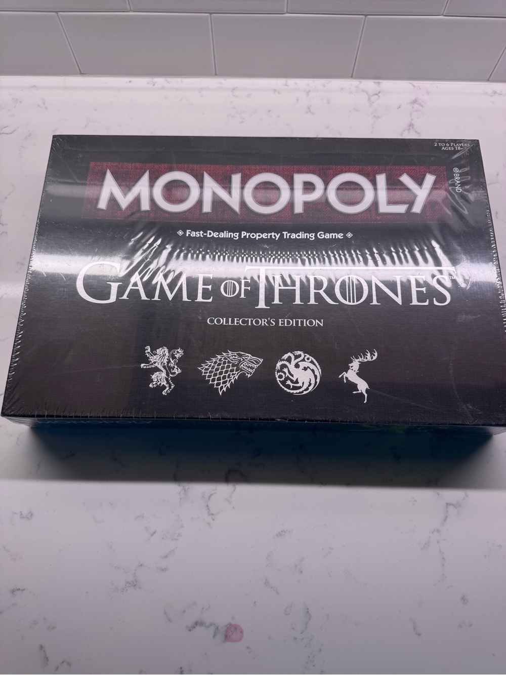 Monopoly Game of Thrones Collector's Edition Board Game - Black